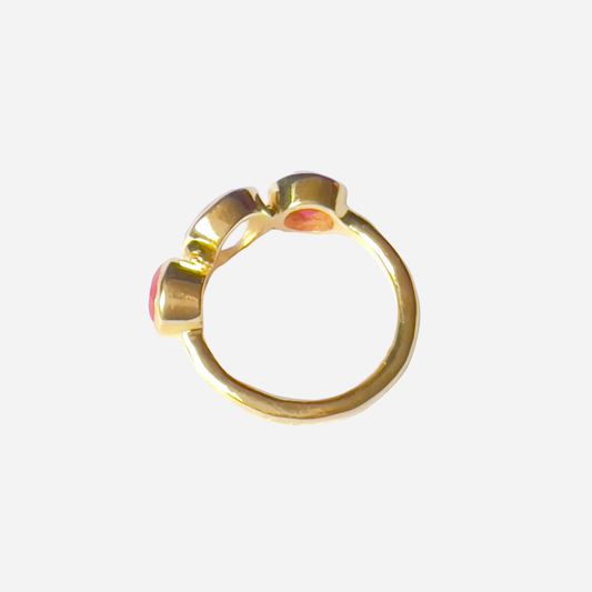 BAGUE PIERRES NATURELLES - ROSE
